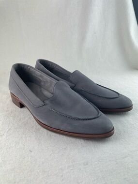 Aerosoles Gray Nubuck Slip-On Loafers Size 8.5